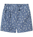 Name It Shorts - NmfHagy - Bleached Denim m. Blomster