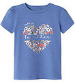 Name It T-shirt - NmfHnanna - Bleached Denim m. Print