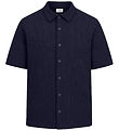 Grunt Skjorte - Vaflet - GRAlfred - Navy