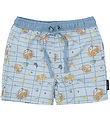 Mikk-Line Badeshorts - AOP - Faded Denim