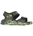 Skechers Sandal m. Lys - Light Sola - Charcaol/Black