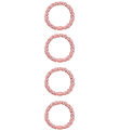 Name It Hårelastikker - nkfAcc - 4-pak - Cameo Pink m. Glitter
