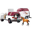 Schleich Horse Club - Mobil Dyrelæge m. Trailer - 42704 - 90 Del
