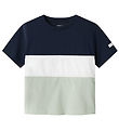 Name It T-shirt - NmmHanni Aqua Gray