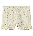 Name It Shorts - NmfJannis - Bleached Sand m. Blomster
