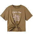 Name it T-shirt - NkfHolyr - Walnut m. Print