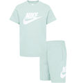 Nike Shortssæt - T-shirt/Shorts - Glacier Blue