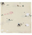 Done By Deer Babysvøb - 120x120 cm - Tiny Farm - Sand