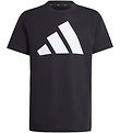 adidas Performance T-Shirt - J BL TEE 160 - Sort/Hvid