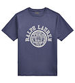 Polo Ralph Lauren T-shirt - Støvet Blå m. Print