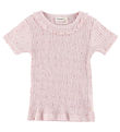 Lil' Atelier T-shirt - Rib - NmfHulla - Peach Blush