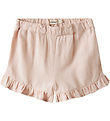 Lil' Atelier Shorts - NmfDolie - Viskose/Hør - Peach Blush