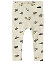 Name It Leggings - Rib - NbmHukab - Peyote Melange m. Biler