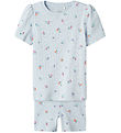 Name It Shortssæt - NmfHamanda - Cykelshorts/T-shirt - Xenon Blu