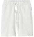 LMTD Shorts - NlmHosk - Light Grey Melange