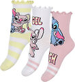 Name It Strømper - 3-Pak - NmfSara - Stitch/Angel - Cameo Pink/L