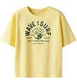 Name It T-shirt - NkmVictor - Lemon Meringue/Wave Surf