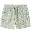 Name It Shorts - Noos - NkfVigga - Aqua Gray/Floral