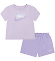 Nike Shortssæt - T-shirt/Shorts - Hydrangeas