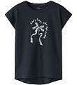 Name It T-shirt - NkfVigea - Dark Sapphire/Blue Bow