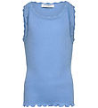 Rosemunde Top - Rib - Modal - Balta - Little Boy Blue
