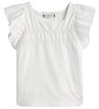 Tommy Hilfiger Top - Ruffle - Hvid