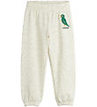 Mini Rodini Sweatpants - Crememeleret m. Fugl