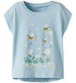 Name It T-shirt - NmfVigea - Cool Blue/Bubblebee