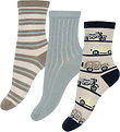 Name It Strømper - 3-Pak - NMMHuberts - Peyote/Slate Gray/Walnut