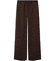 LMTD Bukser - NlfFouise - Chocolate Brown/Stripes