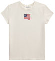 Polo Ralph Lauren T-shirt - Hvid m. Flag