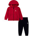 Jordan Sweatsæt - Cardigan/Sweatpants - Sort m. Logo