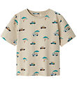 Name It T-shirt - NmmJivan - Island Fossil - m. Print