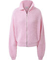 Hound Bluse m. Lynlås - Strik - Light Pink