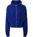 Hound Bluse m. Lynlås - Strik - Cobalt blue
