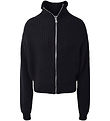 Hound Bluse m. Lynlås - Strik - Black