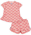 Konges Sløjd Sæt - T-shirt/Shorts - Famo Frill - Lacy Lace
