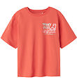 Name It T-shirt - NkfJely - Spiced Coral