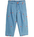 Mini Rodini Jeans - Blå m. Hjerter