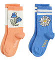Mini Rodini Strømper - 2-pak - Flower - Multi