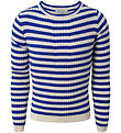 Hound Bluse - Strik - Stripe Knit - Cobalt Blue