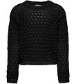 Kids Only Bluse - KogBillie - Strik - Black
