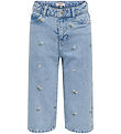Kids Only Jeans - KogCobain -  Light Blue Denim/Flower Embroider