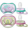 Philips Avent Sut - 2-pak - Ultra Air - Grøn/Lilla m. Print