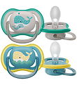 Philips Avent Sut - 2-pak - Ultra Air - Blå/Grå m. Print