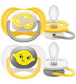 Philips Avent Sut - 2-pak - Ultra Air - Hvid/Gul m. Print