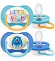 Philips Avent Sut - 2-pak - Ultra Air - Blå/Turkis m. Print