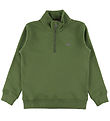 GANT Sweatshirt - Shield Half Zip - Washed Olive