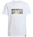 adidas Performance T-Shirt - B CAMO LIN - Hvid