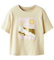 Name It T-shirt - NkfJekan - Bleached Sand